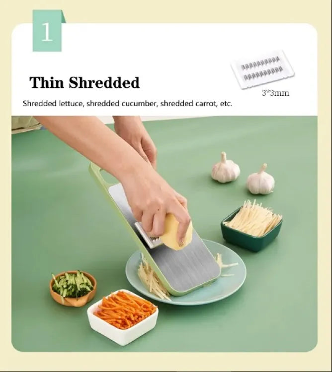 5-in-1 Vegetable Cutter & Slicer | Multi-Function Mandoline Grater