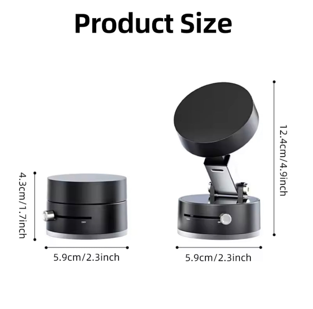 Magnetic Mobile Holder with Suction Base – Desktop & Car Mount for All Phones