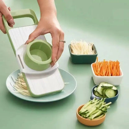 5-in-1 Vegetable Cutter & Slicer | Multi-Function Mandoline Grater