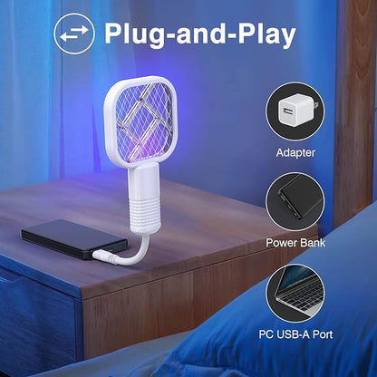 2-in-1 Portable Mosquito Killer & Bug Zapper with UV Night Light