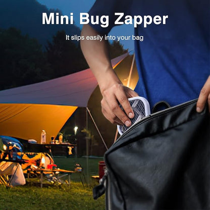 2-in-1 Portable Mosquito Killer & Bug Zapper with UV Night Light