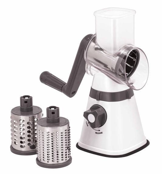 3-in-1 Rotary Vegetable Grater & Slicer | Fast, Safe Kitchen Prep