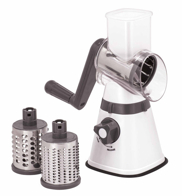 3-in-1 Rotary Vegetable Grater & Slicer | Fast, Safe Kitchen Prep