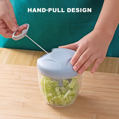 900ml Manual Food Chopper – Vegetable, Meat & Garlic Cutter