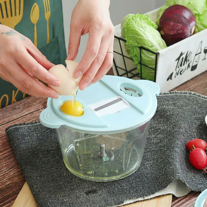 Multifunctional Vegetable Chopper, Slicer, Grater & Egg Separator Beater | All-in-One Kitchen Tool