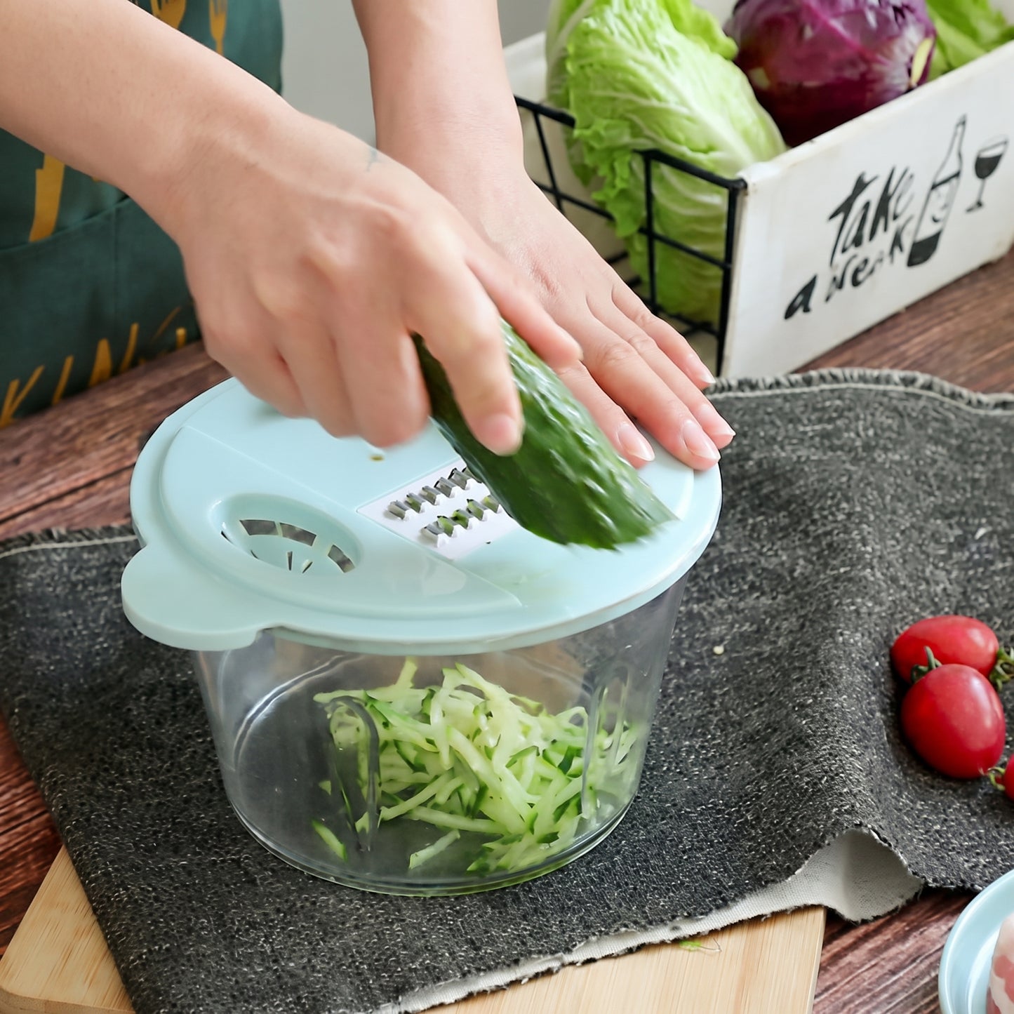 Multifunctional Vegetable Chopper, Slicer, Grater & Egg Separator Beater | All-in-One Kitchen Tool