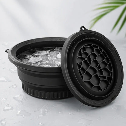Collapsible Silicone Face Ice Bowl for Refreshing Facial Dips