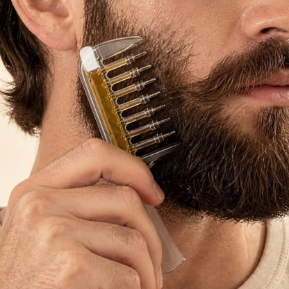 Refillable Scalp Oil Applicator Comb with Dropper