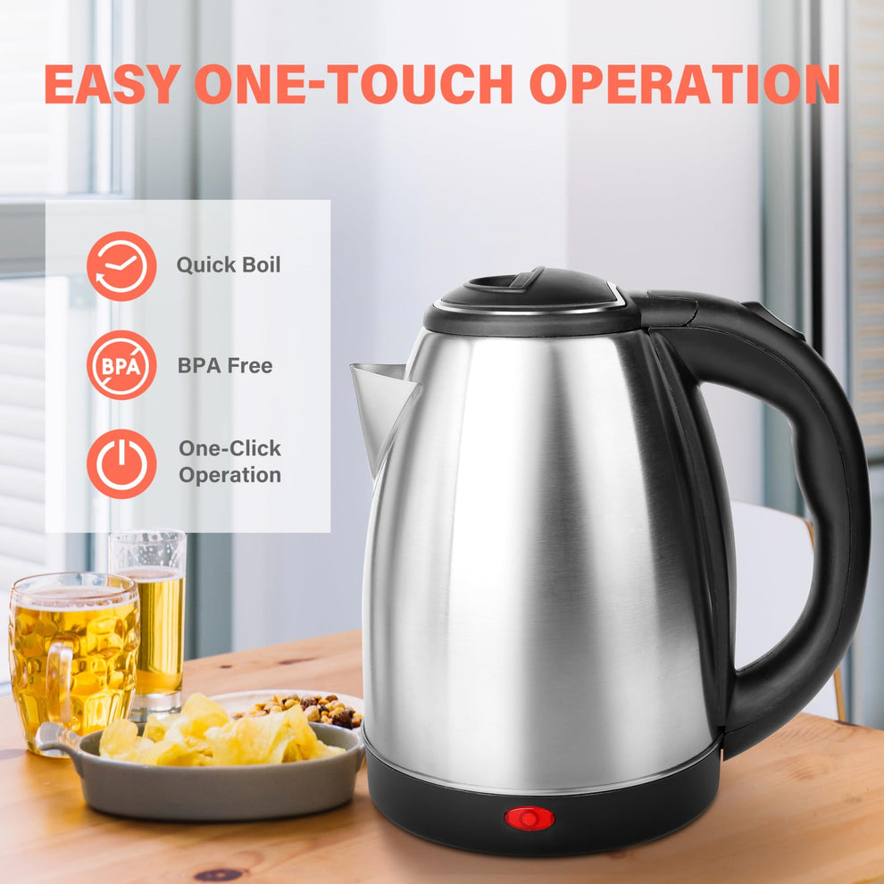 Electric Kettle 2L – Fast Boil, Temperature Control & Keep Warm