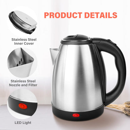 Electric Kettle 2L – Fast Boil, Temperature Control & Keep Warm