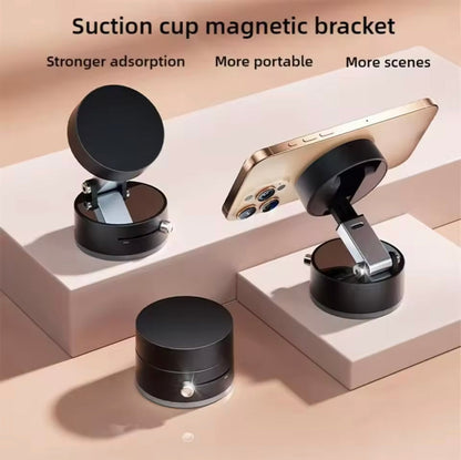 Magnetic Mobile Holder with Suction Base – Desktop & Car Mount for All Phones