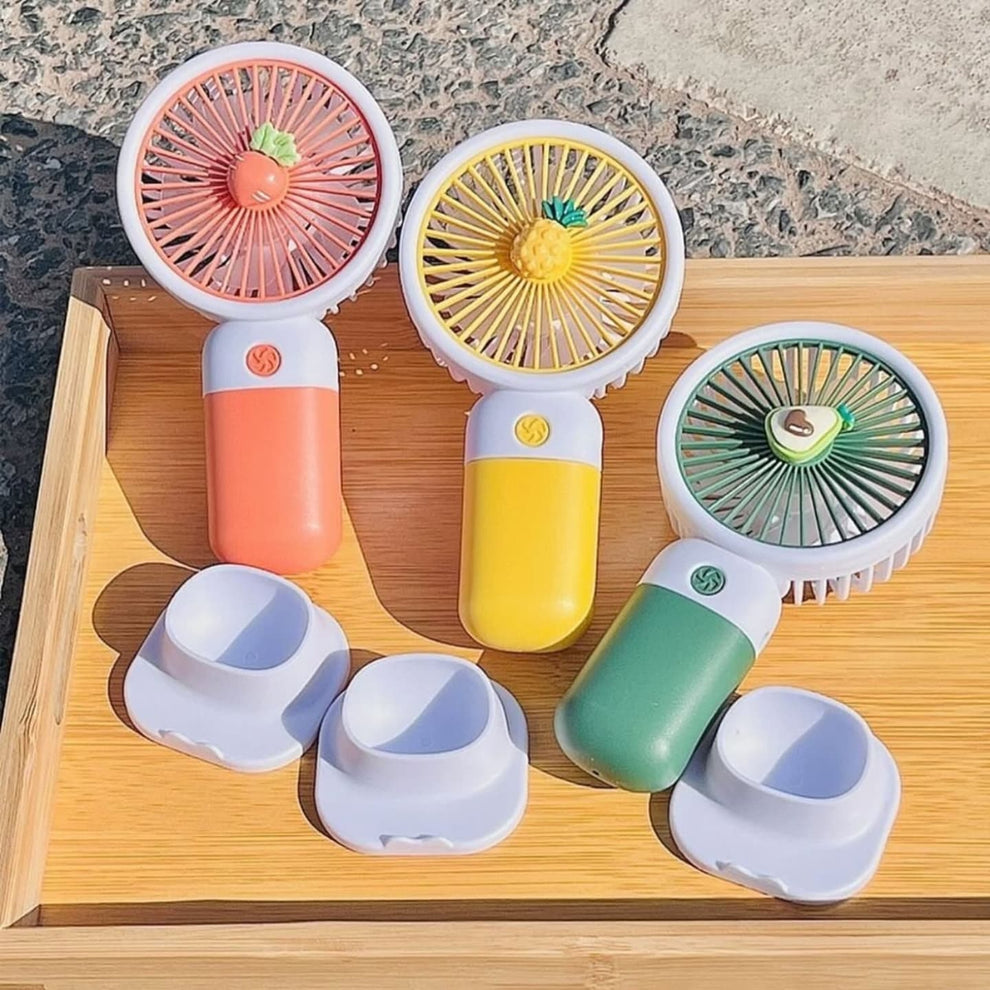 Mini Portable Fan with Fruit Design