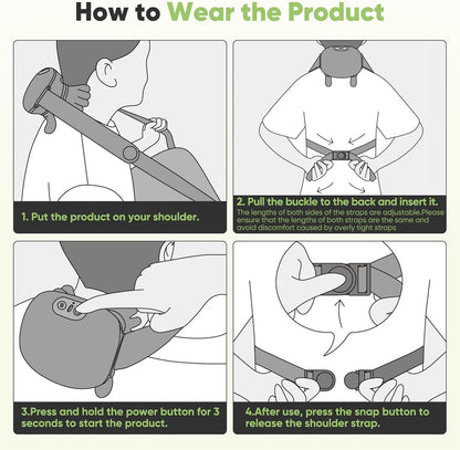Turtle 4D Kneading Neck & Shoulder Massager with Heat