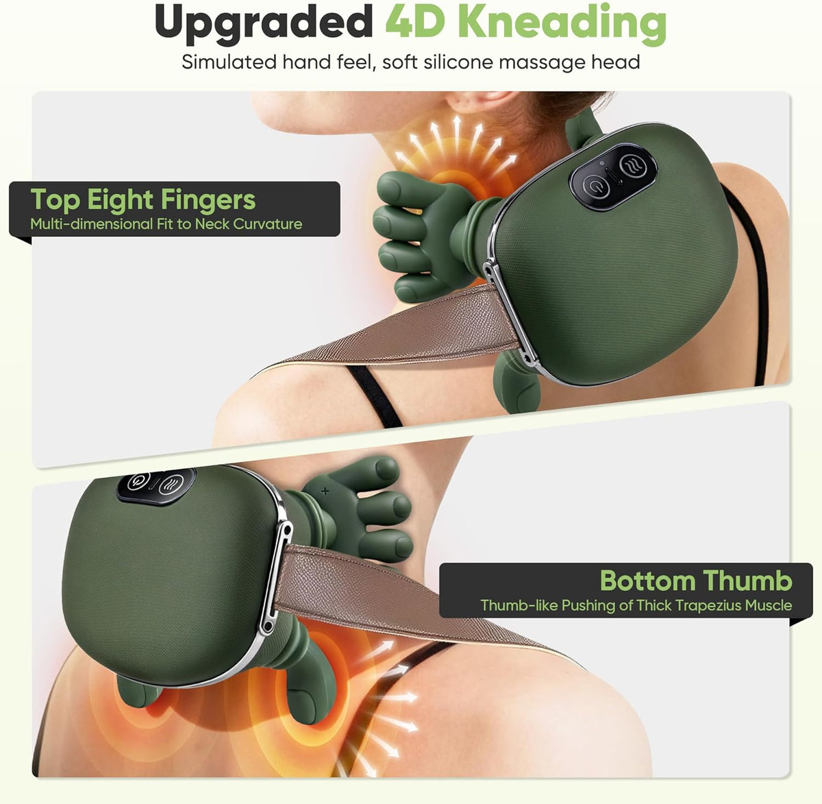 Turtle 4D Kneading Neck & Shoulder Massager with Heat