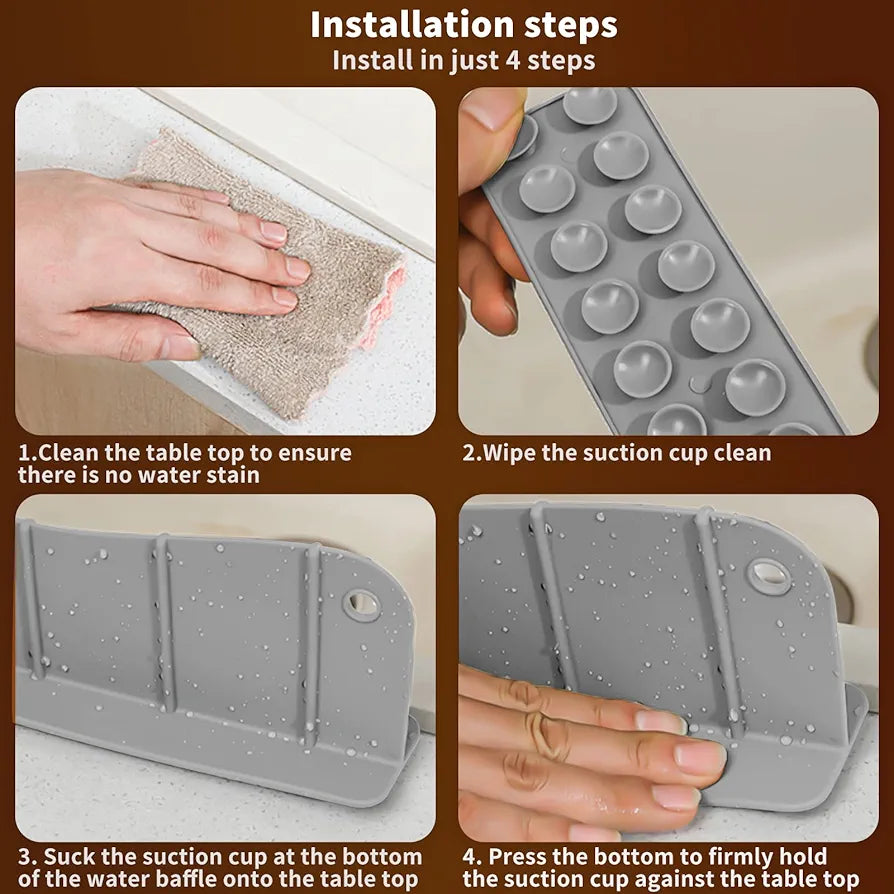 Silicone Splash Guard For Sink