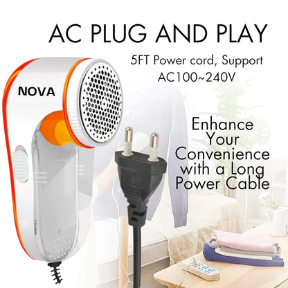 NOVA Electric Lint Remover – Powerful Fabric Shaver for Clothes, Sofa & Bedding