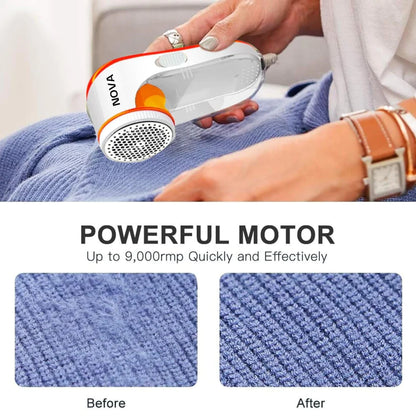 NOVA Electric Lint Remover – Powerful Fabric Shaver for Clothes, Sofa & Bedding
