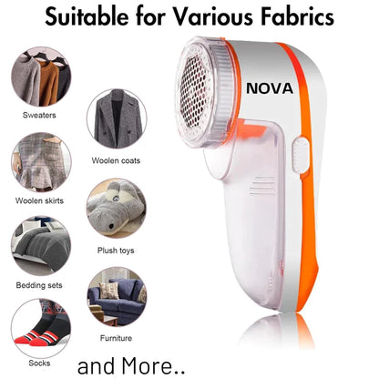 NOVA Electric Lint Remover – Powerful Fabric Shaver for Clothes, Sofa & Bedding