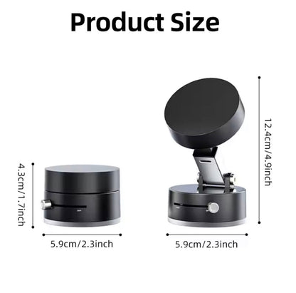 Magnetic Mobile Holder with Suction Base – Desktop & Car Mount for All Phones