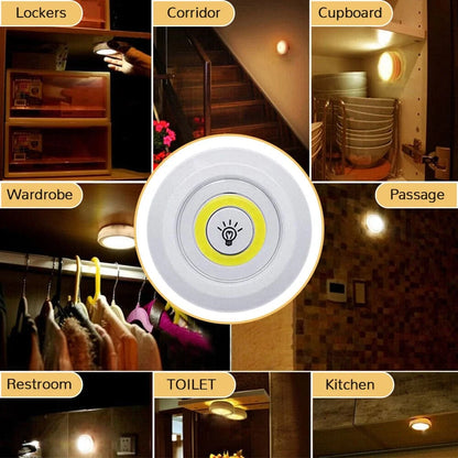 3pcs LED Lights with Remote Control for Cabinets & Shelves
