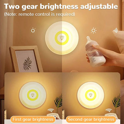3pcs LED Lights with Remote Control for Cabinets & Shelves