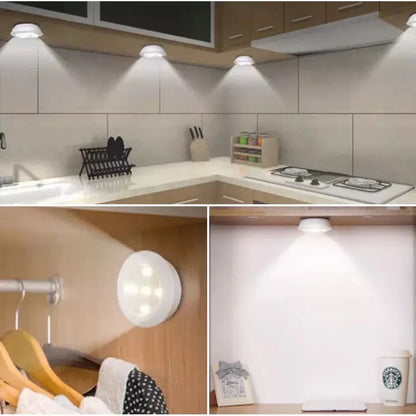 3pcs LED Lights with Remote Control for Cabinets & Shelves
