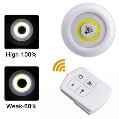 3pcs LED Lights with Remote Control for Cabinets & Shelves