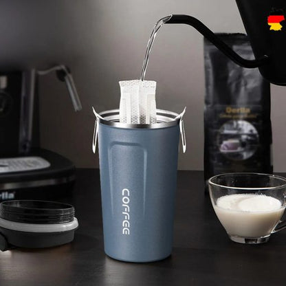 304 Stainless Steel Vacuum Insulated Coffee Cup with Lid