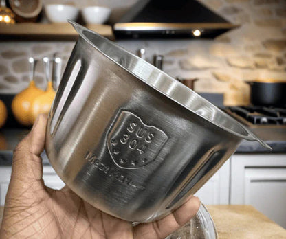 2L Stainless Steel Manual Food Chopper | Heavy Duty Vegetable & Meat Cutter