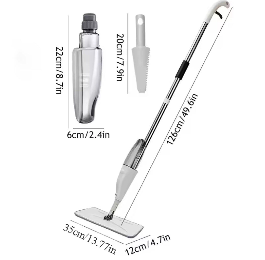 Water Spray Mop with Microfiber Pad