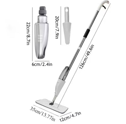 Water Spray Mop with Microfiber Pad