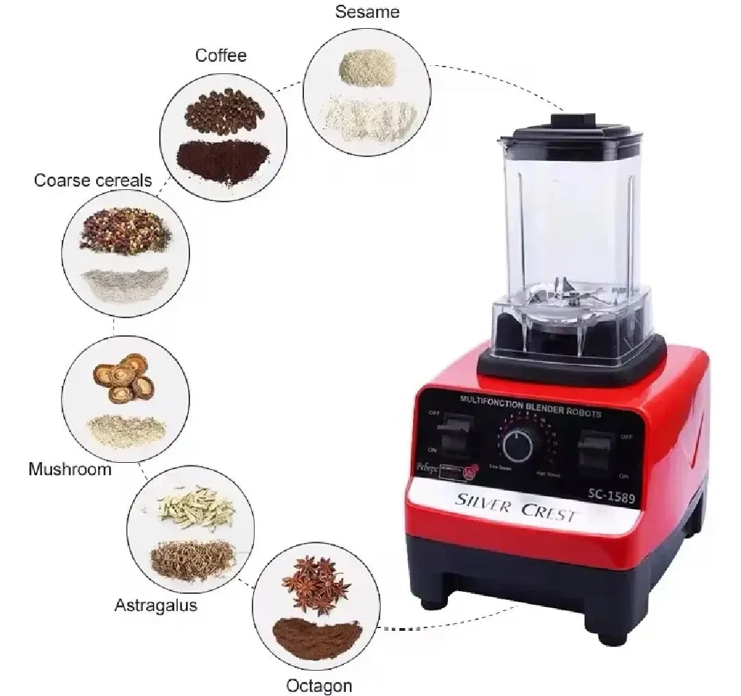 Silver Crest 2-in-1 Blender & Grinder with Variable Speed