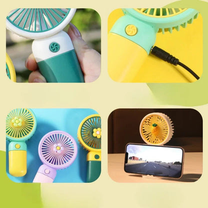 Mini Portable Fan with Fruit Design