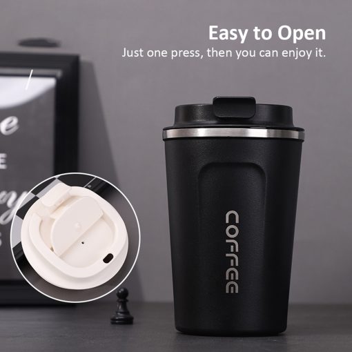304 Stainless Steel Vacuum Insulated Coffee Cup with Lid