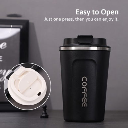 304 Stainless Steel Vacuum Insulated Coffee Cup with Lid