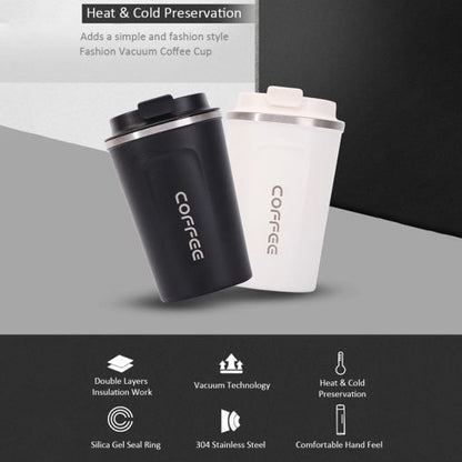 304 Stainless Steel Vacuum Insulated Coffee Cup with Lid