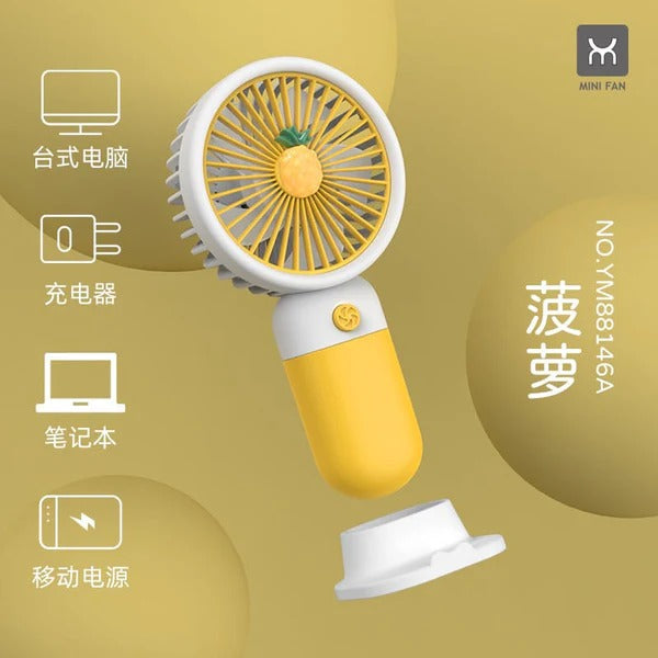 Mini Portable Fan with Fruit Design