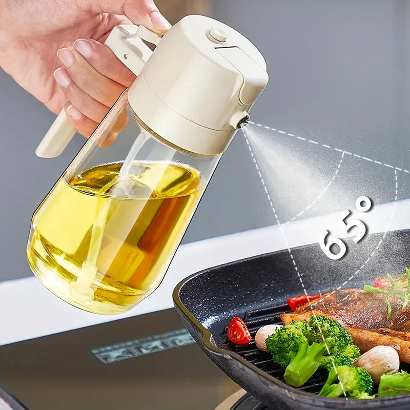 470ml Oil Sprayer Bottle – Spray & Pour Dual Use