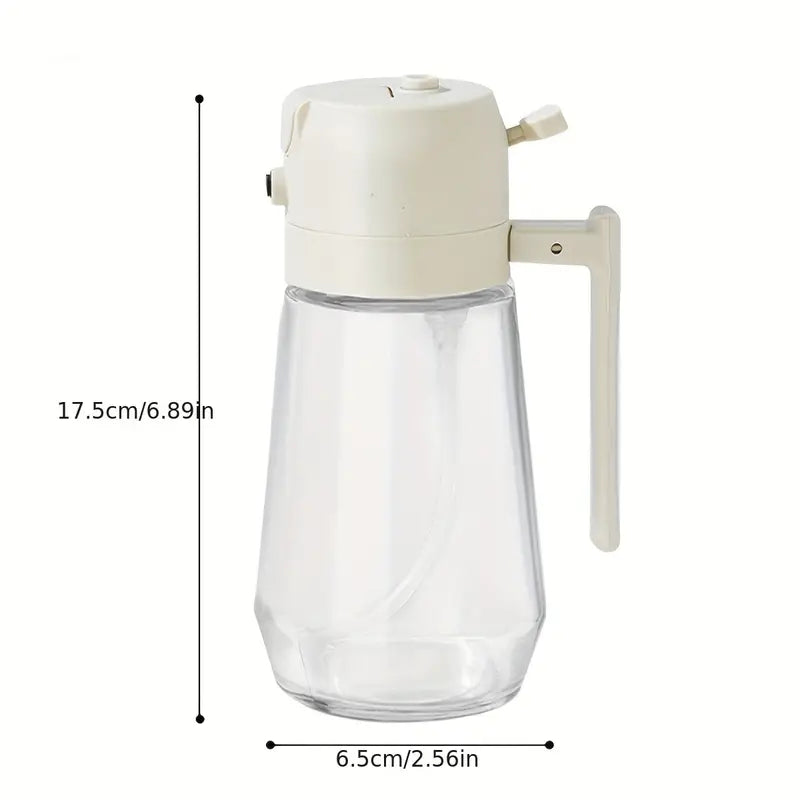 470ml Oil Sprayer Bottle – Spray & Pour Dual Use